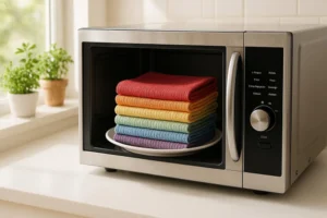 Can You Safely Put Kitchen Towels in the Microwave