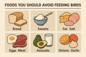 Foods You Should Avoid Feeding Birds from the Kitchen