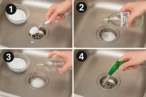 Step-by-Step Guide to Cleaning Your Kitchen Sink Drain with Baking Soda and Vinegar