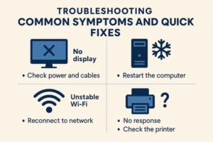 Troubleshooting common symptoms and quick fixes