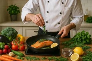 What is the correct way to cook salmon