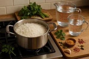 What ratio of basmati rice to water
