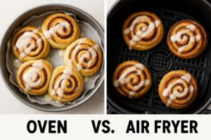Are Cinnamon Rolls Better in the Oven or Air Fryer