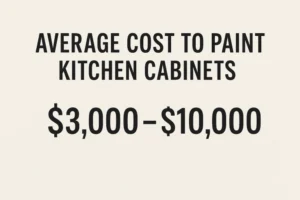 Average Cost to Paint Kitchen Cabinets