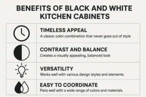 Benefits of Black and White Kitchen Cabinets