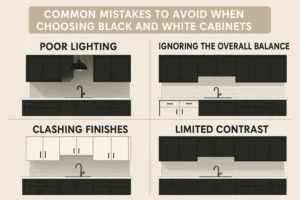 Common Mistakes to Avoid When Choosing Black and White Kitchen Cabinets