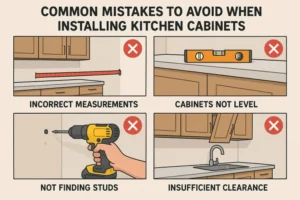 Common Mistakes to Avoid When Installing Kitchen Cabinets