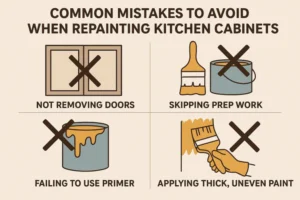 Common Mistakes to Avoid When Repainting Kitchen Cabinets