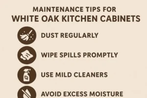 Maintenance Tips for White Oak Kitchen Cabinets