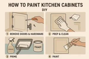 Step-by-Step Guide to Painting Kitchen Cabinets (DIY)