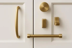 Stylish Hardware and Accessories for White Cabinets