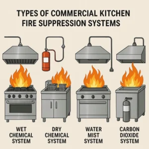 Types of Commercial Kitchen Fire Suppression Systems