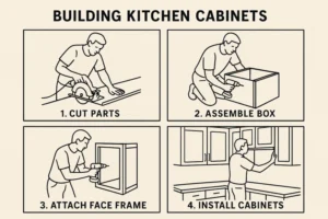 Step-by-Step Process for Building Kitchen Cabinets