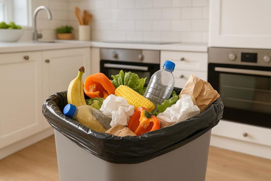 how many gallons is a kitchen trash can