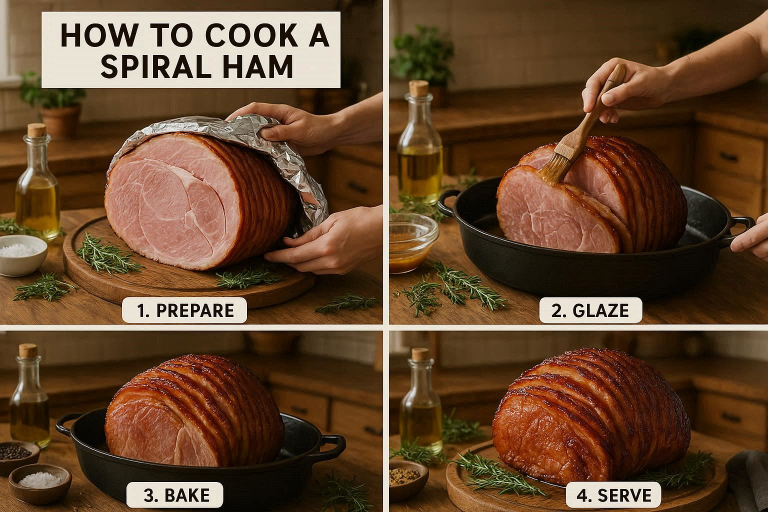 how to cook a spiral ham
