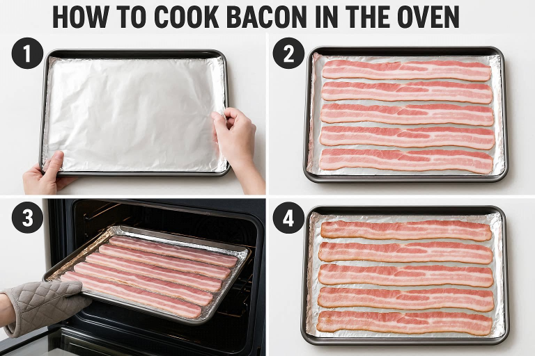 how to cook bacon in the oven with aluminum foil