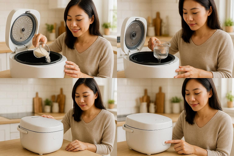 how to cook rice in a rice cooker