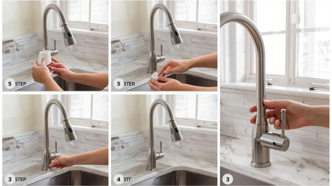 how to replace a kitchen faucet