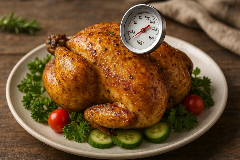 what temperature should chicken be cooked to