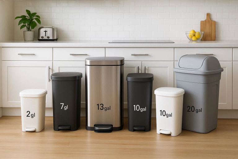 How Many Gallons Are Kitchen Trash Cans