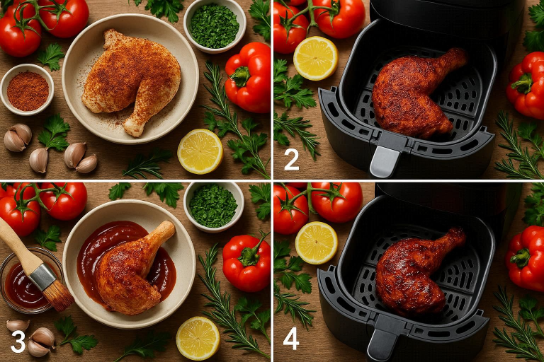 How to Cook Juicy BBQ Chicken in Your Air Fryer