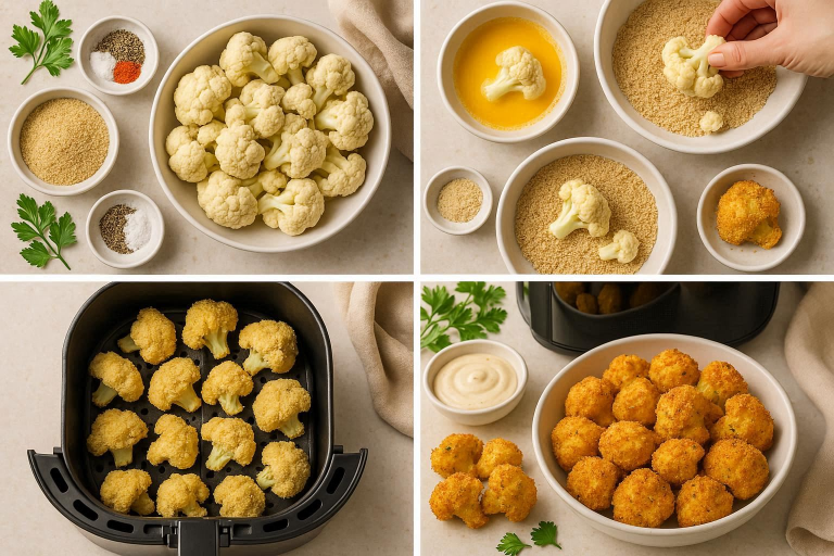 How to Make Breaded Cauliflower in Air Fryer