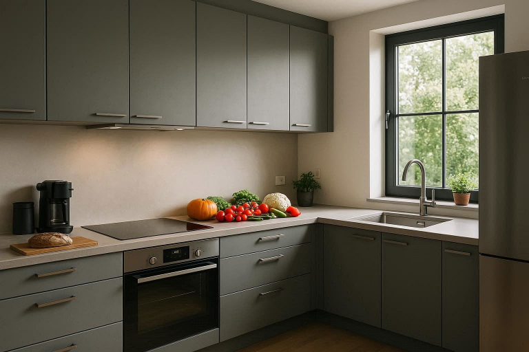 Modern Grey Kitchen Cabinets