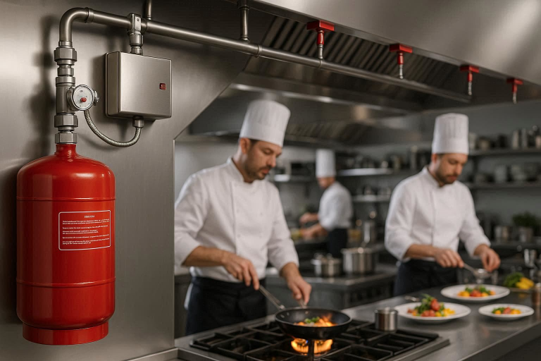 commercial kitchen fire suppression system