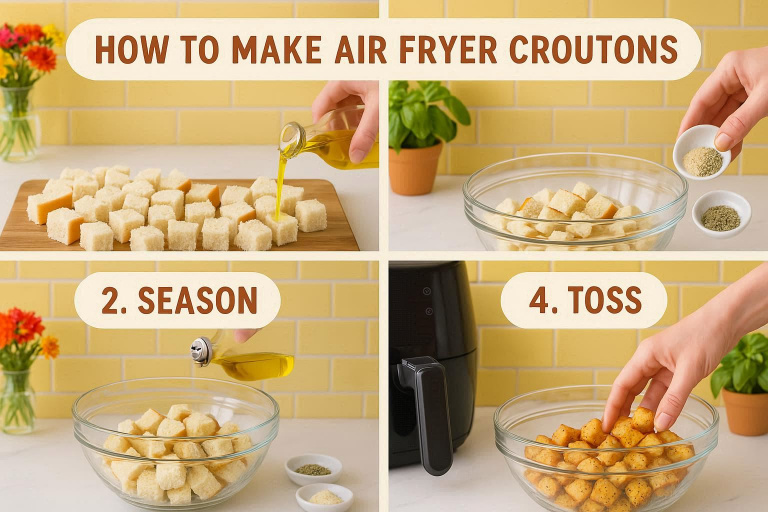 how to make croutons in the air fryer