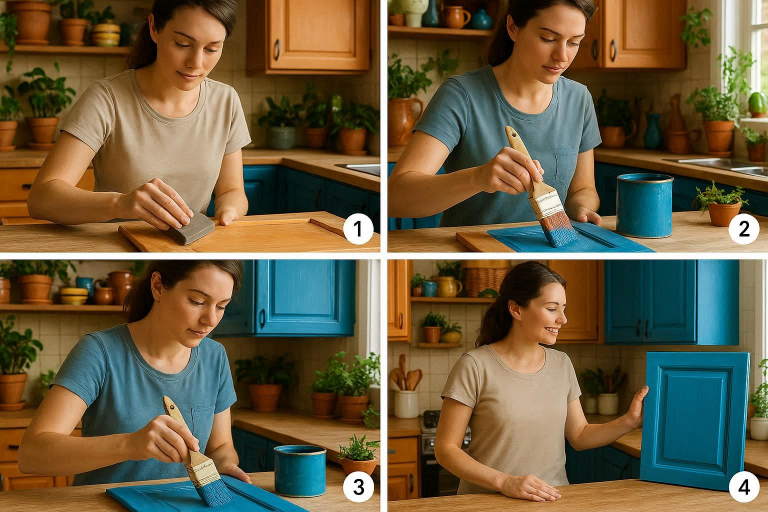 how to paint kitchen cabinets