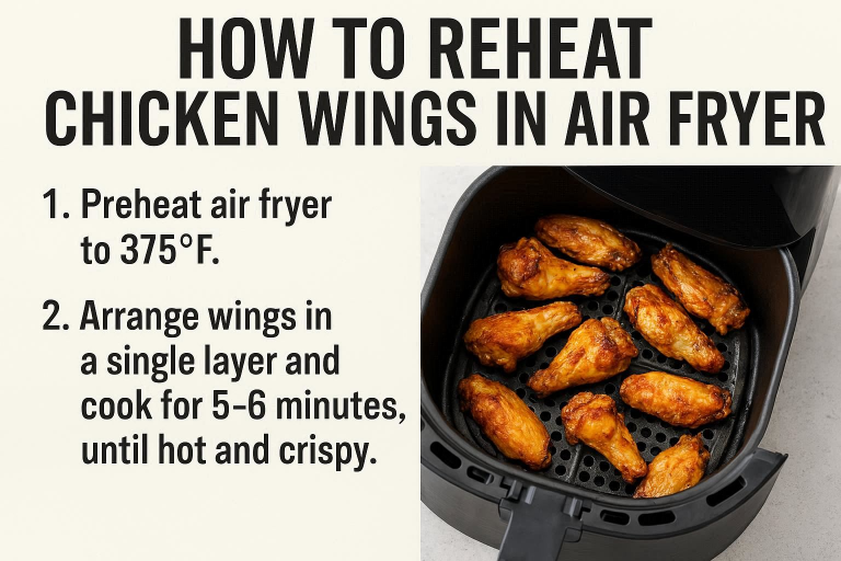 how to reheat chicken wings in air fryer