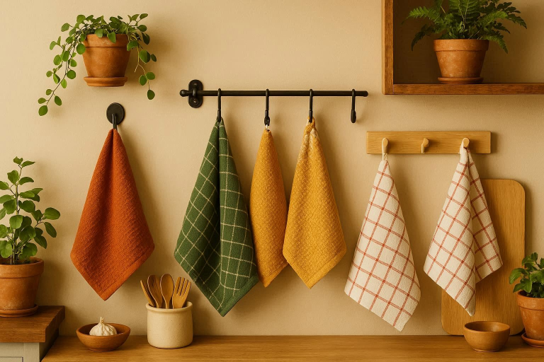 where to hang kitchen towels