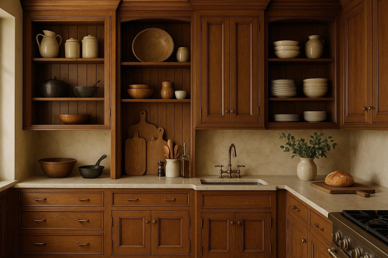 how tall are kitchen cabinets