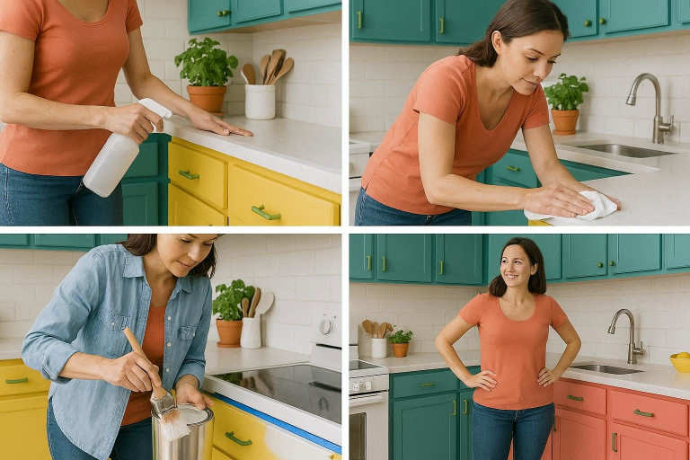 how to paint kitchen cabinets without sanding