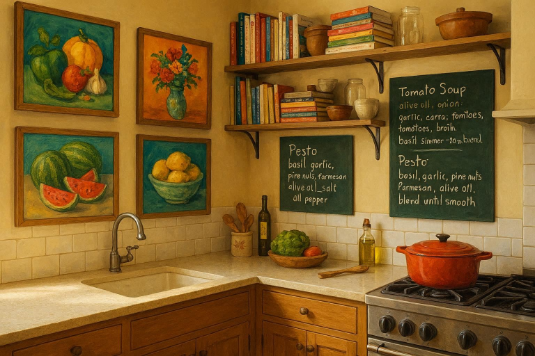 what to put on kitchen walls