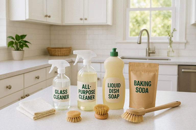 what to use to clean white kitchen cabinets