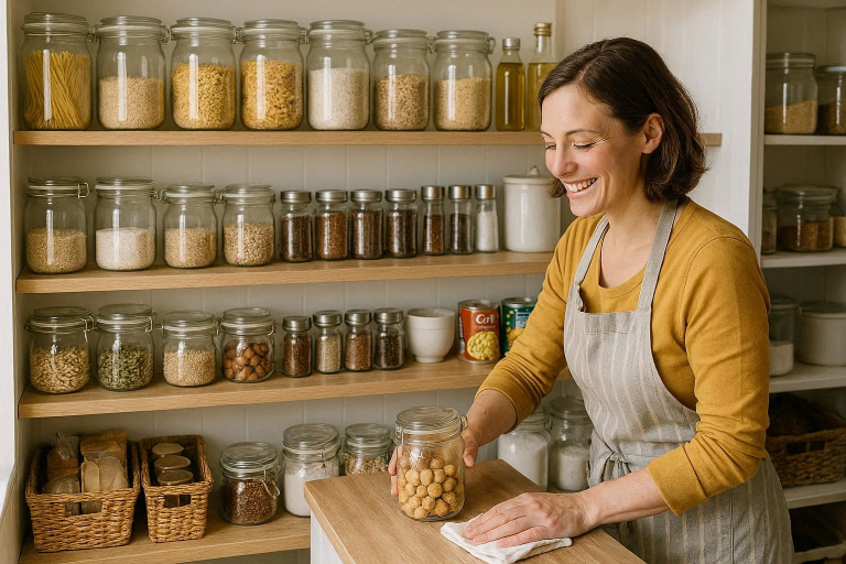 how to clean your kitchen pantry
