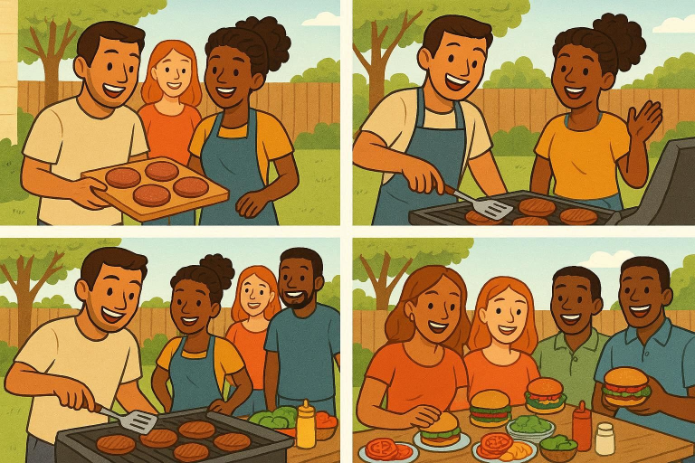 how to grill burgers on gas grill