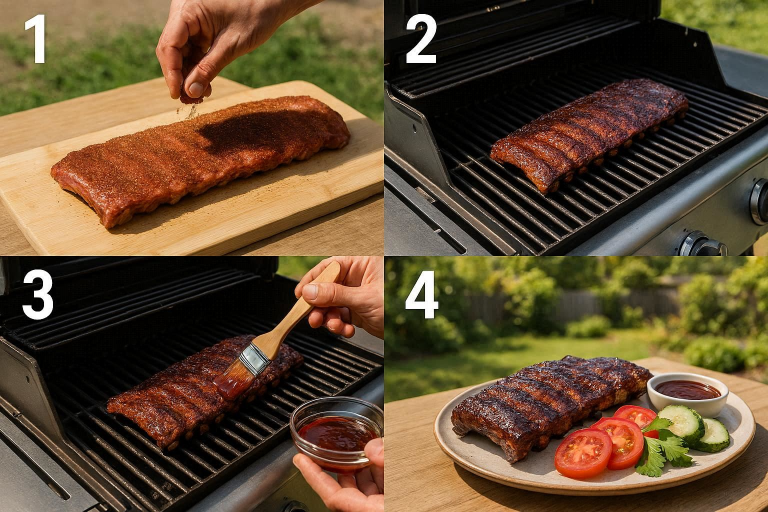 how to grill ribs on gas grill