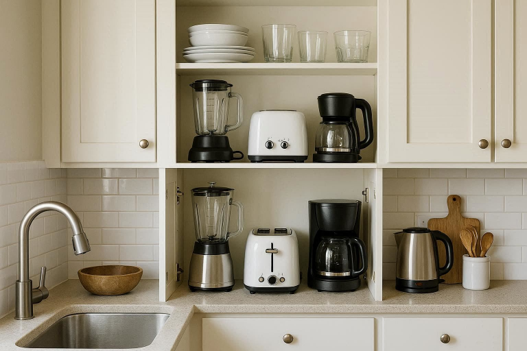 how to store small kitchen appliances