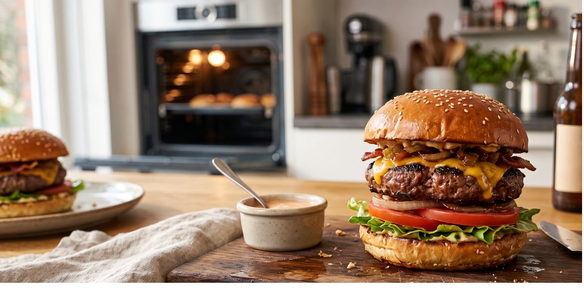 how to cook burgers in the oven